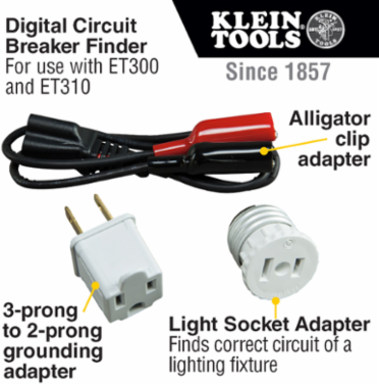 Circuit Breaker Finder Accessory Kit - Fits ET300 & ET310, 1.75 Inch x 4 Inch x 9 Inch