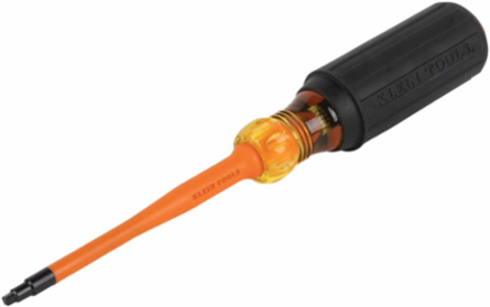 Slim-Tip 1000V Insulated Screwdriver #2 Square 4 Inch Round Shank