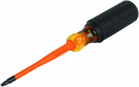 Slim-Tip 1000V Insulated Screwdriver #2 Square 4 Inch Round Shank