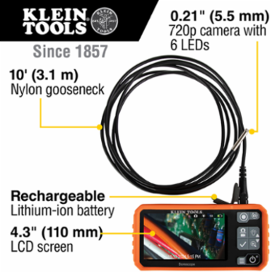 Borescope Nylon Replacement Snake, 10-Foot