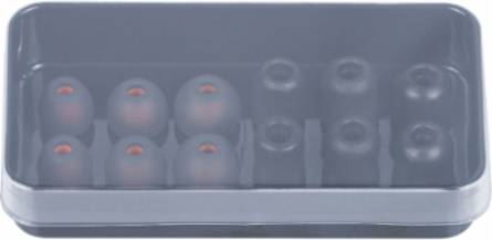Replacement Earbud Tips for AESEB2, Memory-Foam & Silicone, Sizes S/M/L, NRR 25dB