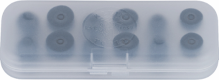 Replacement Earbud Tips for AESEB1S, NRR 26dB, Memory-Foam & Silicone, Sizes S/M/L