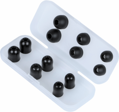 Replacement Earbud Tips for AESEB1S, NRR 26dB, Memory-Foam & Silicone, Sizes S/M/L