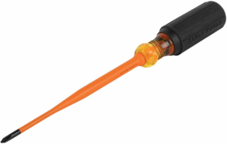 Slim-Tip 1000V Insulated Screwdriver #1 Phillips 6 Inch