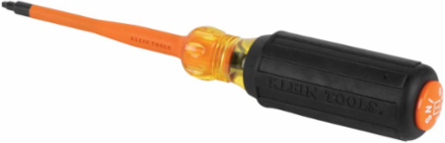 Slim-Tip 1000V Insulated Screwdriver #1 Square 4 Inch Shank for Energized Sources