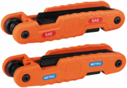 Pro Folding Hex Key Set - 21 Keys, SAE & Metric, CR-V Steel, 4.5 Inch Blades