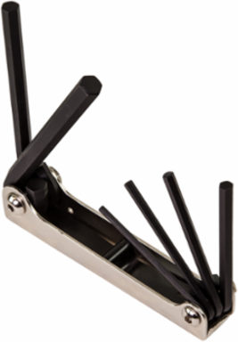 Folding Hex Key Set, 6-Key Metric Sizes, 3 mm to 10 mm