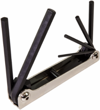 Folding Hex Key Set, 6-Key Metric Sizes, 3 mm to 10 mm