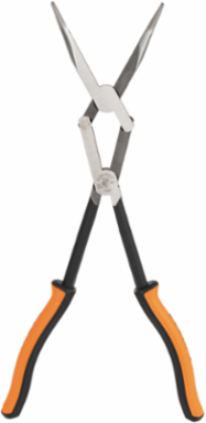 Pliers, Long Reach Needle Nose Pliers, Bent Nose, 13-Inch