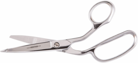 Bandage Shear 9-1/8 Inch with Curved Handles, Carbon Steel, Blunt Tip