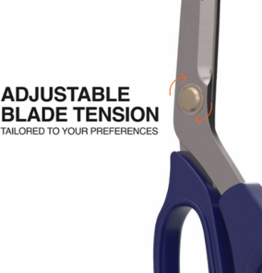 Heavy Duty Bent Scissors, 11 Inch, Stainless Steel Blades, Ambidextrous
