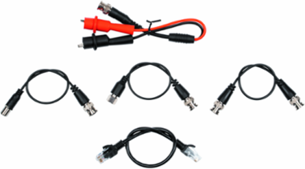 TDR Cable Length Meter Replacement Lead Kit, 5 Types of Coaxial Leads