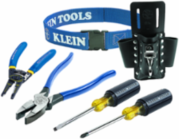 6-Piece Trim-Out Tool Set with Leather Tool Pouch, 4-Inch Screwdrivers, 2.75 lbs