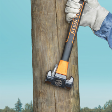 Lineman's Double-Face Hammer 3-3/4 Inch Forged Steel Head, 12.46 Inch Handle