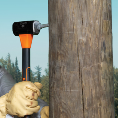 Lineman's Double-Face Hammer 3-3/4 Inch Forged Steel Head, 12.46 Inch Handle