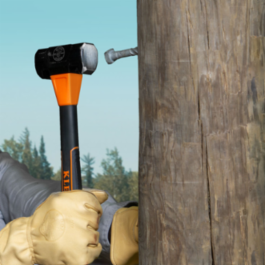 Lineman's Double-Face Hammer 3-3/4 Inch Forged Steel Head, 12.46 Inch Handle