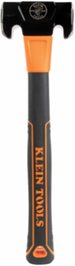 Lineman's Milled-Face Hammer 3-3/4 Inch Head, 2.85 lbs, Forged Steel