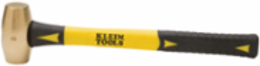 Non-Sparking Hammer 3-Pound Brass Head, 15.75 Inch Length, Fiberglass Handle