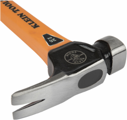 Lineman's Claw Milled Hammer 26-Ounce Steel Head, 14.84 Inch Length, Fiberglass Handle