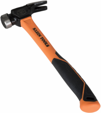 Lineman's Claw Milled Hammer 26-Ounce Steel Head, 14.84 Inch Length, Fiberglass Handle