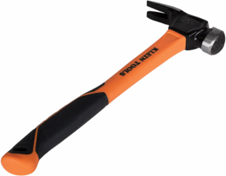 Lineman's Claw Milled Hammer 26-Ounce Steel Head, 14.84 Inch Length, Fiberglass Handle