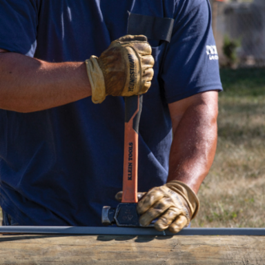 Lineman's Claw Milled Hammer 26-Ounce Steel Head, 14.84 Inch Length, Fiberglass Handle