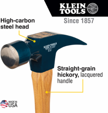 Lineman's Hammer 7 Inch Head, Carbon Steel, 2.5 lbs Weight
