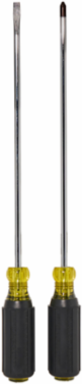 Long Blade Screwdriver Set 10 Inch, Phillips & Slotted, Cushion-Grip