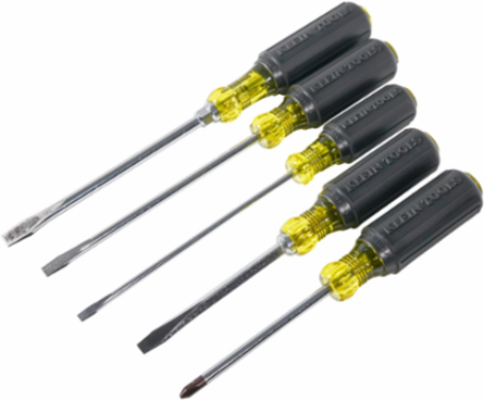 Cushion-Grip 5-Piece Screwdriver Set, Includes Phillips and Keystone Tips