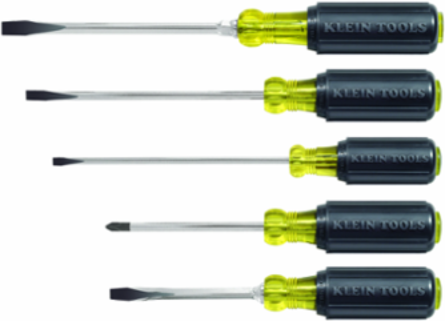 Cushion-Grip 5-Piece Screwdriver Set, Includes Phillips and Keystone Tips