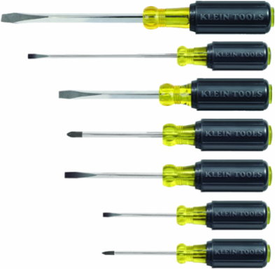 Cushion-Grip Screwdriver Set, 7-Piece with Tip-Ident, Made in USA