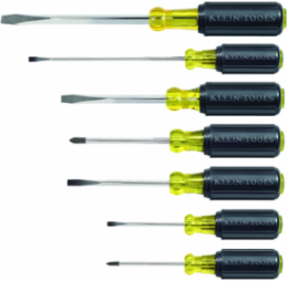 Cushion-Grip Screwdriver Set, 7-Piece with Tip-Ident, Made in USA