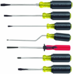 Multi-Application Screwdriver Set, 7-Piece, Steel, Cushion-Grip Handles