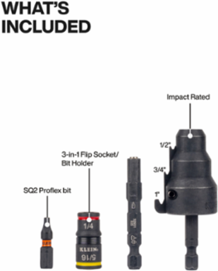 Impact-Rated Flip Socket Conduit Reamer
