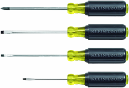 Mini Cushion-Grip Screwdriver Set, 4-Piece with Precision Tips