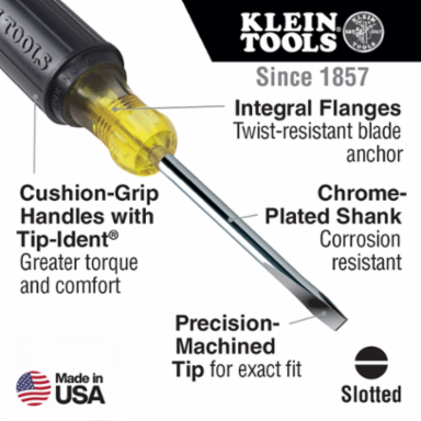 Cushion-Grip Screwdriver Set, 2-Piece, 3/16 Inch & #2 Phillips, Steel