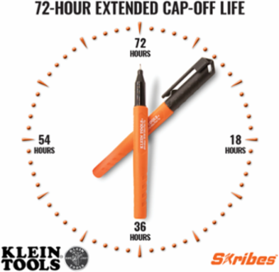 Skribes™ Ultra Fine Tip Permanent Markers, Black, 2-Pack