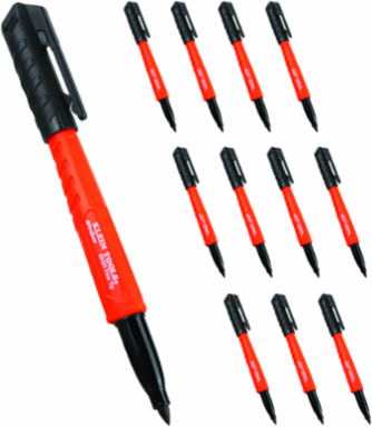 Skribes™ Fine Tip Permanent Markers, Black, 12-Pack
