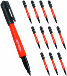 Skribes™ Fine Tip Permanent Markers, Black, 12-Pack