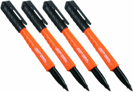 Skribes™ Fine Tip Permanent Markers, Black, 4-Pack