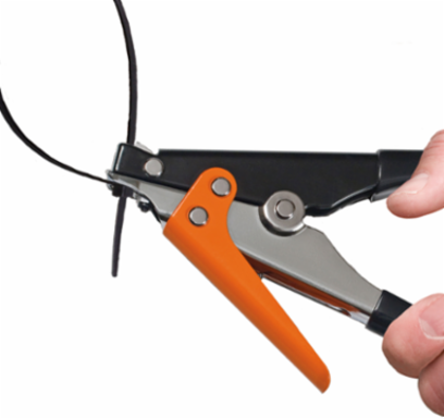 Nylon Tie Tensioning Tool, Max Tension 65 lbs, Max Tie Width 15/32 Inch