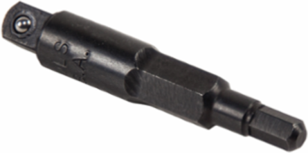 Hex Key Adapter for Refrigeration Wrench, 1/4 Inch to 3/16 Inch & 5/16 Inch Hex, Steel