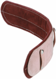 22 Inch Leather Cushion Belt Pad, 4 Inch Width, 13.6 Ounces Weight