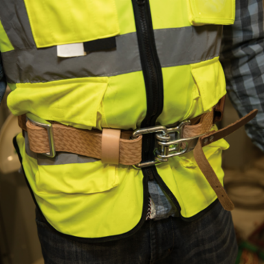 30 Inch Leather Cushion Belt Pad, 4 Inch Wide, 1.04 lb Weight