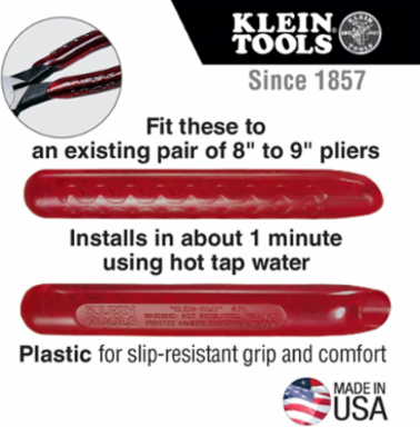 Replacement Handles for 8 Inch to 9 Inch Pliers, Slip-Resistant Grip, Made in USA