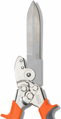 Duct Cutter with Built-in Wire Cutter, 12.5 Inch Length, Stainless Steel Blade