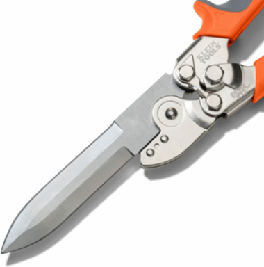 Duct Cutter with Built-in Wire Cutter, 12.5 Inch Length, Stainless Steel Blade