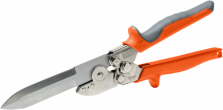 Duct Cutter with Built-in Wire Cutter, 12.5 Inch Length, Stainless Steel Blade