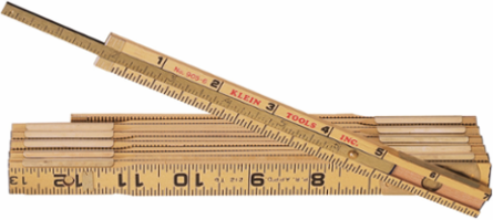 Wood Folding Rule 6 Foot with Locking Joints & 1/16 Inch Graduations