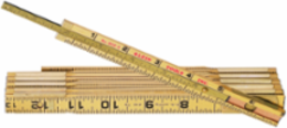 Wood Folding Rule 6 Foot with Locking Joints & 1/16 Inch Graduations